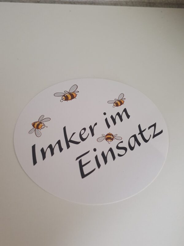 Imker im Einsatz-Aufkleber "Bienenfreund"