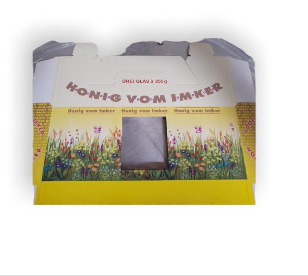 Geschenkkarton 3 x 250g Blumenwiese