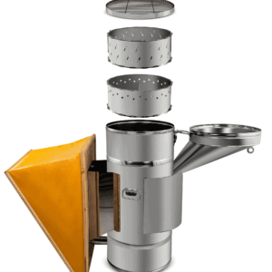 RuBee® Imkergrill in Smokerform aus Edelstahl